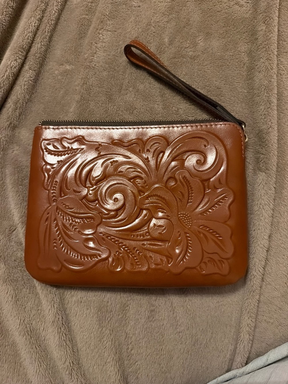 Patricia Nash leather clutch